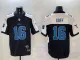 Men's Detroit Lions #16 Jared Goff Black/White F.U.S.E. 2024 Michigan Patch Vapor Limited Jersey