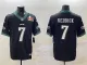 Men's Philadelphia Eagles #7 Haason Reddick Black 2025 Super Bowl LIX Patch Vapor Jersey