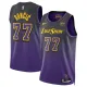 Men's Los Angeles Lakers #77 Luka Dončić Purple 2024/25 City Edition Stitched Jersey