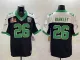 Men's Philadelphia Eagles #26 Saquon Barkley Black 2025 Super Bowl LIX Patch Jersey