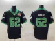 Men's Philadelphia Eagles #62 Jason Kelce Black 2025 Super Bowl LIX Patch Vapor Jersey