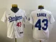 Youth Los Angeles Dodgers #43 Anthony Banda White Stitched Baseball Jersey