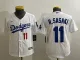Youth Los Angeles Dodgers #11 Roki Sasaki White Game Stitched Baseball Jersey