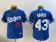 Youth Los Angeles Dodgers #43 Anthony Banda Blue Stitched Baseball Jersey