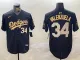 Men's Los Angeles Dodgers #34 Toro Valenzuela Black/Gold 2024 World Series Champions Jersey
