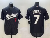 Men's Los Angeles Dodgers #7 Blake Snell Black 2024 Home Limited Stitched Baseball Jersey
