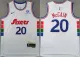 Men's Philadelphia 76ers #8 Paul George Red Statement Edition Stitched Jersey