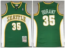 NBA Seattle Supersonics #35 Kevin Durant Green 2007-08 Throwback SuperSonics Stitched Jersey