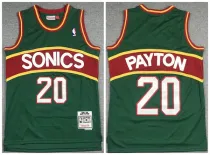 NBA Seattle Supersonics #20 Gary Payton Green 1995-96 Throwback Red Jersey