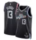 Men's Los Angeles Clippers #13 Paul George Black 2022/23 City Edition With NO.6 Patch Stitched