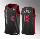 Men's Chicago Bulls #8 Zach LaVine Black 2023/24 City Edition Stitched Basketball Jersey
