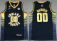 Men's Indiana Pacers #00 Bennedict Mathurin Black With NO.6 Patch Stitched Jersey