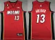 Men's Miami Heat #13 Bam Adebayo Red Statement Edition With NO.6 Patch Swingman Jersey
