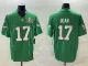 Men's Philadelphia Eagles #17 Dean Green 2025 Super Bowl LIX Patch Vapor Jersey
