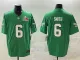 Men's Philadelphia Eagles #6 DeVonta Smith Green 2025 Super Bowl LIX Patch Vapor Jersey