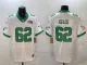 Men's Philadelphia Eagles #62 Jason Kelce White 2025 Super Bowl LIX Patch Vapor Jersey