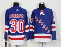 Men's Adidas New York Rangers #30 Henrik Lundqvist Royal Blue Stitched NHL Jersey