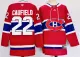 Men's Montreal Canadiens #22 Cole Caufield Red 2024-25 Stitched Jersey