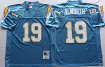 NFL San Diego Chargers Blue #19 Alworth Light Blue Throwback Jersey