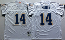 NFL San Diego Chargers #14 Fouts White Throwback Jersey