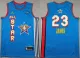 Men's Los Angeles Lakers # 23 LeBron James Light Blue All-Stars 2025 Edition Stitched Jersey