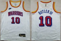 Men's Golden State Warriors #10 Jimmy Butler III White 2025 Classic Edition Swingman Jersey