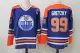 Men's Edmonton Oilers #99 Wayne Gretzky Royal Throwback CCM Stitched NHL Jersey