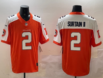 Men's Denver Broncos #2 Pat Surtain II Orange 2024 F.U.S.E. Vapor Limited Stitched Football Jersey