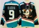 Men's Anaheim Ducks #9 Paul KariyaBlack/Teal Stitched Jersey
