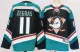 Men's Anaheim Ducks #11 Trevor Zegras Black/Teal 2024-25 Stitched Jersey