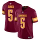 Youth Washington Commanders #5 Jayden Daniels Burgundy 2024 Draft Vapor Limited Jersey