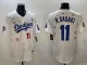 Men's Los Angeles Dodgers #11 Roki Sasaki White 2025 Tokyo Series Limited Stitched Jersey