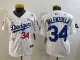 Youth MLB Los Angeles Dodgers #34 Toro Valenzuela White 2025 Tokyo Series Limited Stitched Jersey