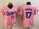 Women Los Angeles Dodgers #17 Shohei Ohtani Pink 2025 Tokyo Series Limited Stitched Jersey