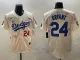 Men's Los Angeles Dodgers #24 Kobe Bryant Cream 2025 Tokyo Series Limited Jersey