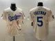 Men's Los Angeles Dodgers #5 Freddie Freeman Cream 2025 Tokyo Series Limited Jersey