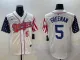 Men's Los Angeles Dodgers #5 Freddie Freeman White Limited Stitched Jersey