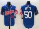 Men's Los Angeles Dodgers #50 Mookie Betts Royal Limited Stitched Jersey