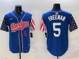 Men's Los Angeles Dodgers #5 Freddie Freeman Royal Limited Stitched Jersey