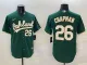 MLB Oakland Athletics #26 Chapman Green Game Nike Jersey