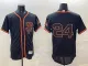 MLB San Francisco Giants #24 Mays Black Flex Base Elite Jersey