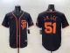 Men's San Francisco Giants #51 Jung Hoo Lee Black Stitched Baseball Jersey