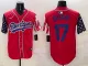 Men's Los Angeles Dodgers #17 Shohei Ohtani  Red Limited Stitched Jersey