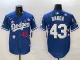 Men's Los Angeles Dodgers #43 Anthony Banda Royal 2025 Tokyo Series Limited Stitched Jersey