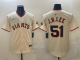 Men's San Francisco Giants #51 Jung Hoo Lee Cream 2024 Stitched Baseball Jersey