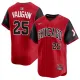 Men's Chicago White Sox #25 Andrew Vaughn Red/Black 2025 City Connect Limited Stitched Jersey