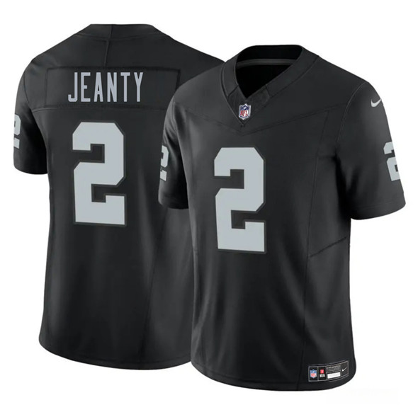 Men's Las Vegas Raiders #2 Ashton Jeanty Black 2025 F.U.S.E. Vapor Limited Jersey