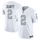 Men's Las Vegas Raiders #2 Ashton Jeanty White 2025 F.U.S.E. Color Rush Limited Jersey