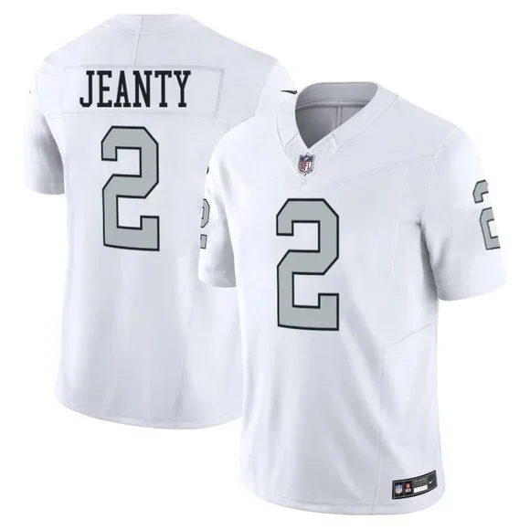 Men's Las Vegas Raiders #2 Ashton Jeanty White 2025 F.U.S.E. Color Rush Limited Jersey