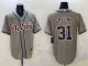 Men's Detroit Tigers #31 Riley Greene Grey Nike Game Stitched Jersey